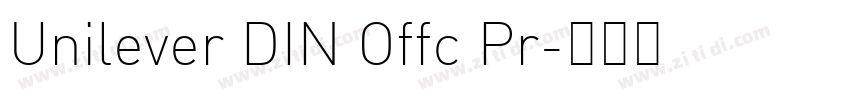 Unilever DIN Offc Pr字体转换